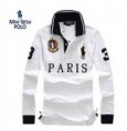 Moda otoño invierno de manga larga sólido camisa de polo polo prlar City men carta 100% del deporte del algodón 